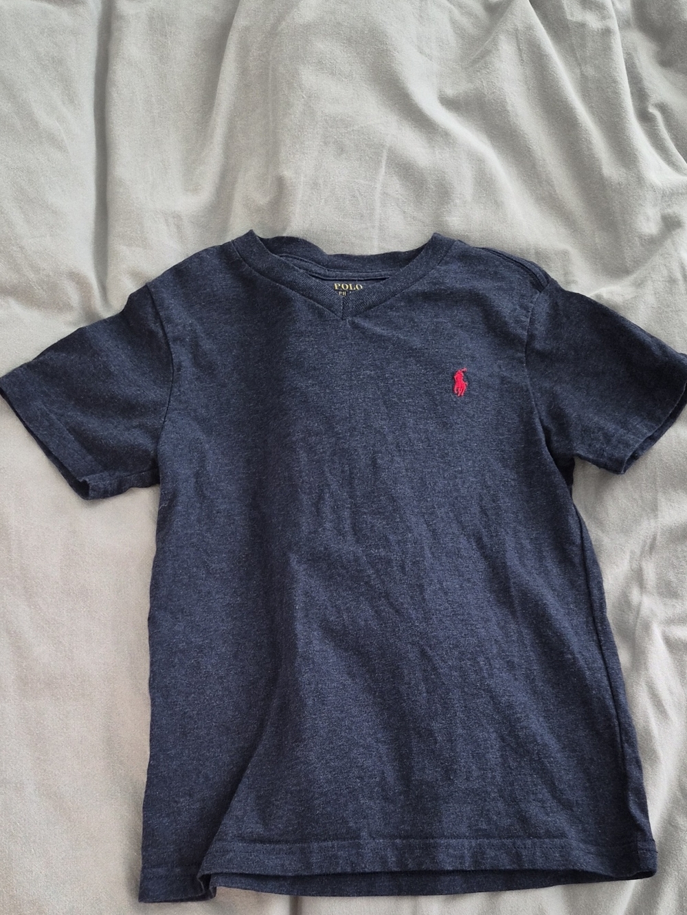 Polo by Ralph Lauren Navy Tee with Red Pony Embroidery